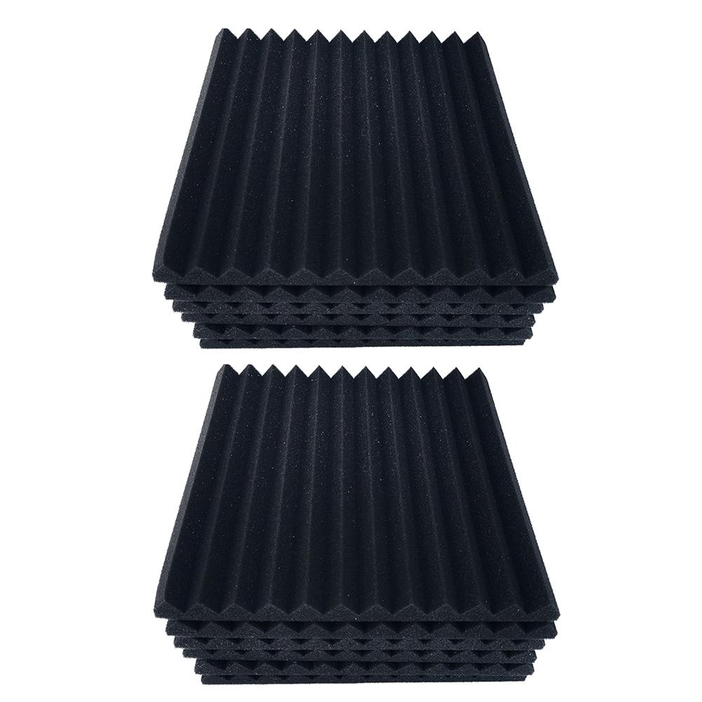 6/12Pcs Elasticiteit Geluidsabsorptie Spons Ruisonderdrukking Katoen Muur Akoestisch Schuim Voor Indoor Studio Room Producten