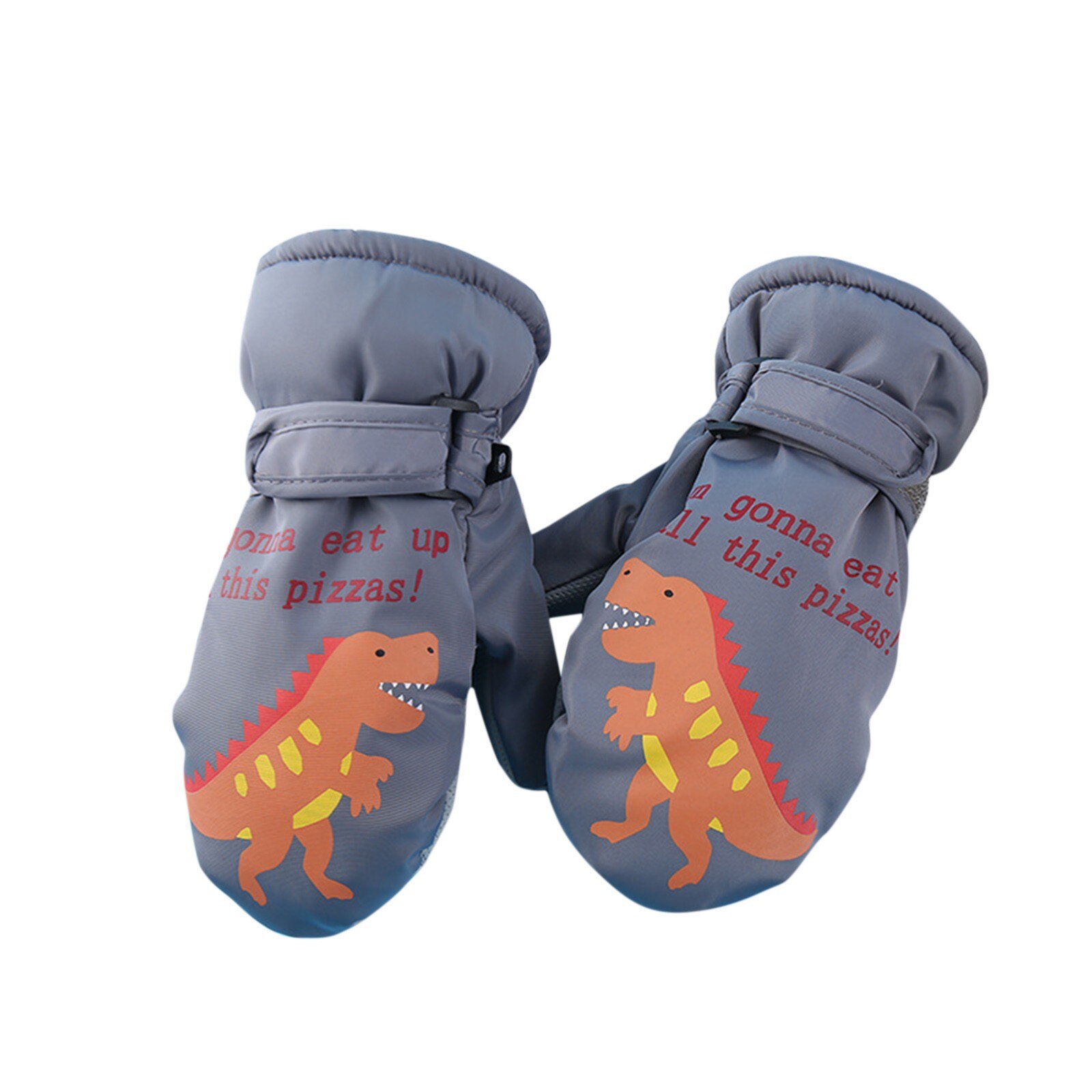 2-16Years Kids Winter Warme Handschoenen Winddicht Kinderen Jongens Meisjes Ski Fietsen Klimmen Outdoor Handschoenen Waterdicht Anti-Slip Wanten: Gray  / 10-12 months