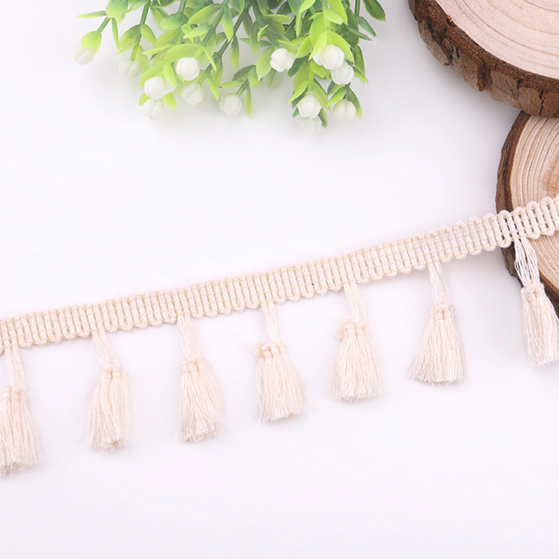 10 Meter Kwastje Kant Lint Diy Handgemaakte Ambachtelijke Accessoires Franje Katoenen Kanten Rand Lint Naaien Jurk Kledingstuk Gordijn: Antiek Messing