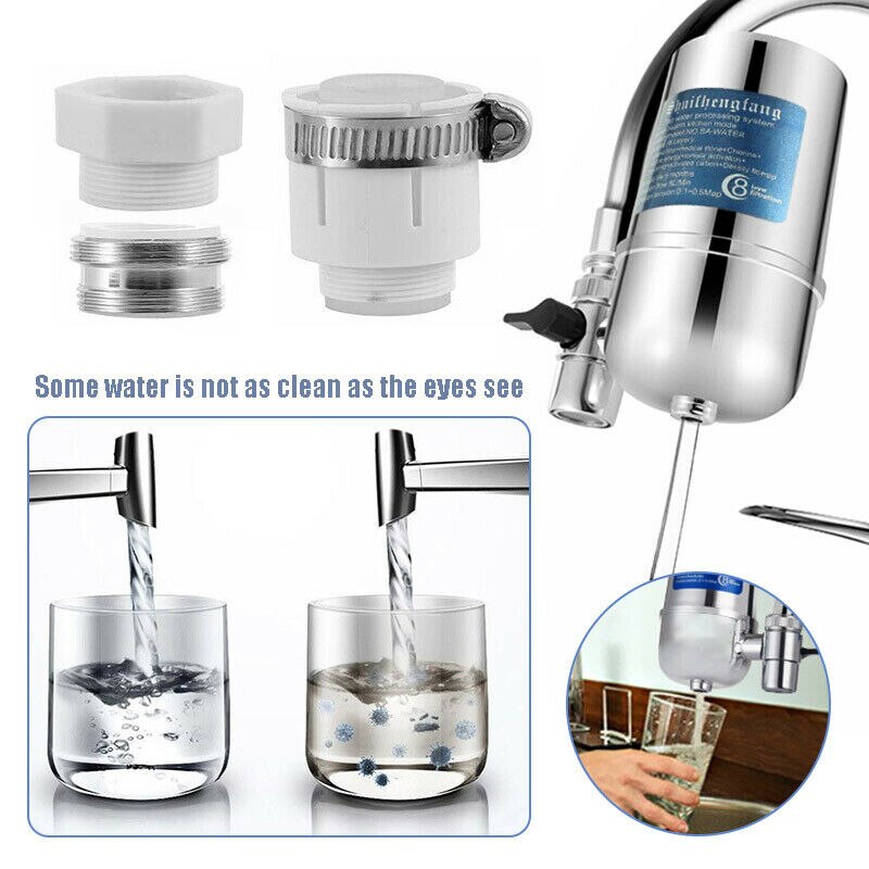 8 Layer Reusable Faucet Water Filter Activated Carbon Household Kitchen faucet For Kitchen Sink Mount Filtration Tap Purifier