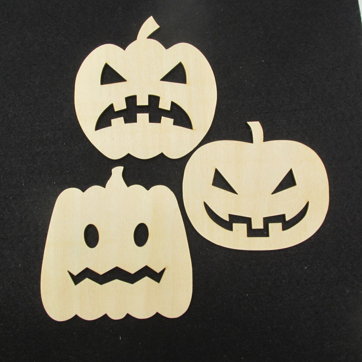 3.5Inch Brede Houten Pompoen Onvoltooide Blank Hout Uitsparingen Voor Hout Diy Ambachten Halloween Schilderen Verfraaien Of Vlek