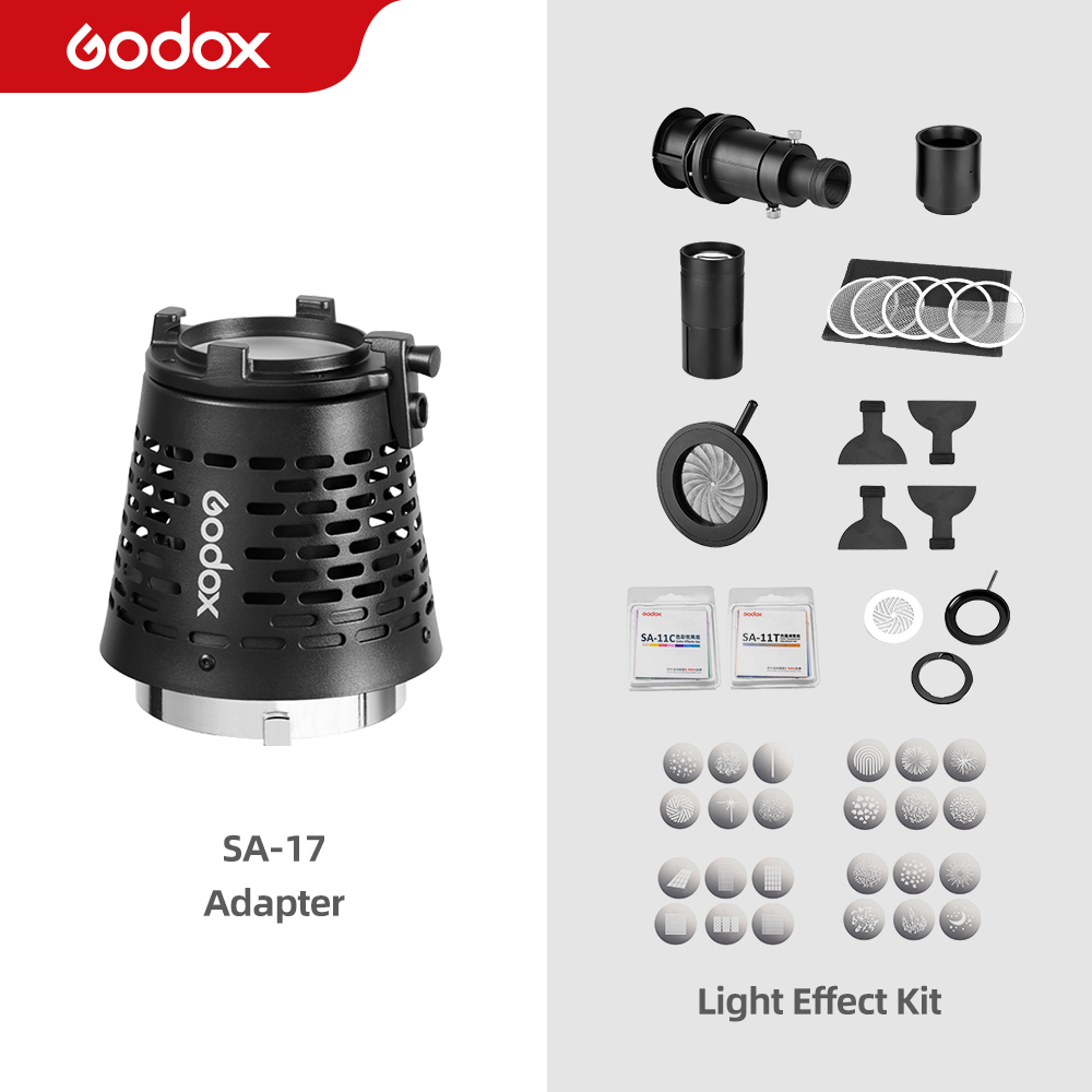 Godox SA-17 Snoot Adapter für Godox SA-P Projektor zu Bowens Berg S30 VL150 SL-150W SL-200W VL200 VL300 LED Kontinuierliche Licht