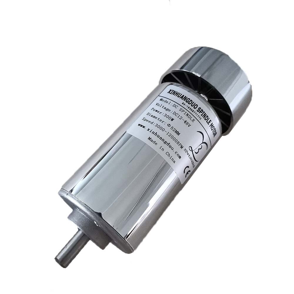 300W luchtgekoelde spindel motor 0.3KW dc motor CNC graveermachine DC12V-48V hoog koppel dc motor: Default Title