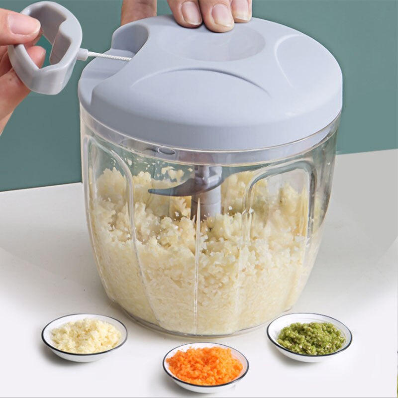 Manual Food Chopper Food Processor Vegetable Fruits Meat Cutter Shredder Garlic Onion Chopper Gadgets for Men Kitchen Gadgets