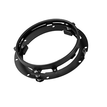 Faro de motocicleta DOT SAE E9 de 60W de 7 pulgadas con faro Led de ojo angular anillo de ajuste de cubo de 7 pulgadas de carcasa.: 1pcs Black Bracket