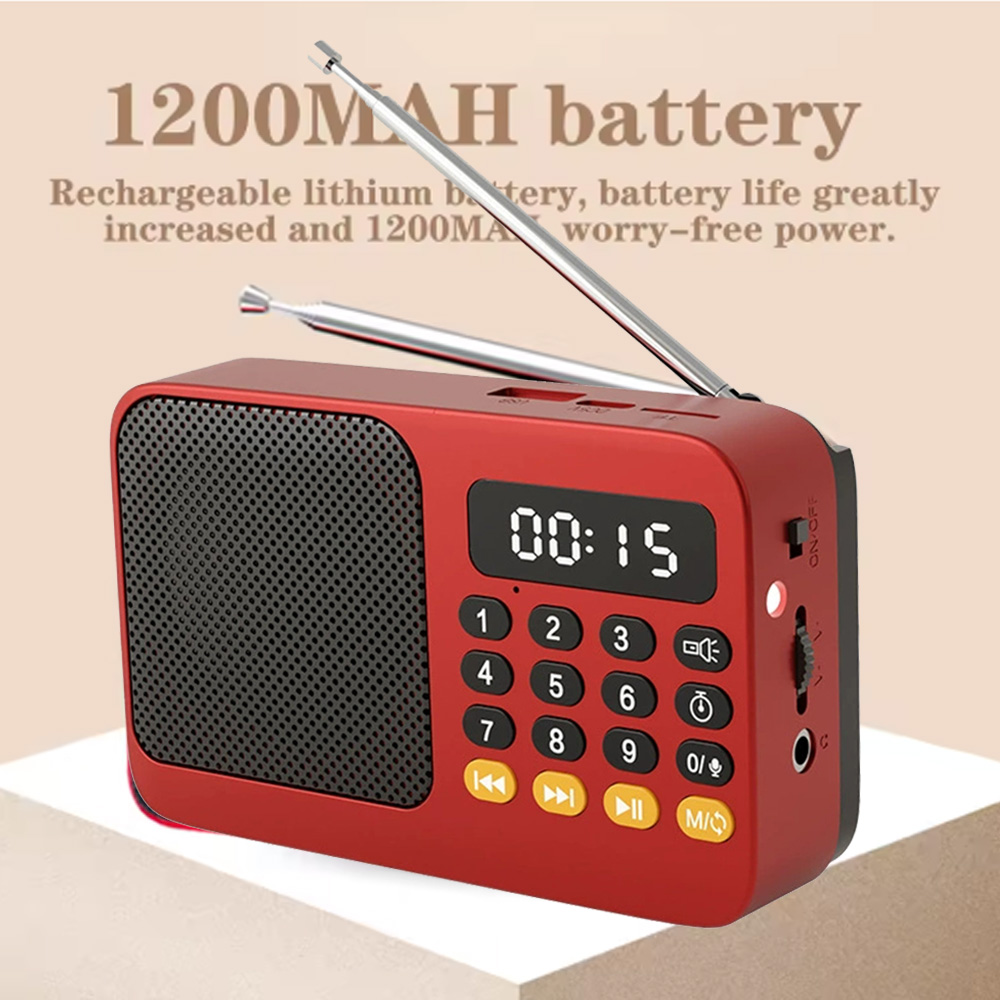 Mini Radio FM de poche Portable 32 go, sans fil, BT 5.0 + Radio numérique, lecture MP3, haut-parleur, prise en charge de la carte TF, disque U, lecture Bluetooth