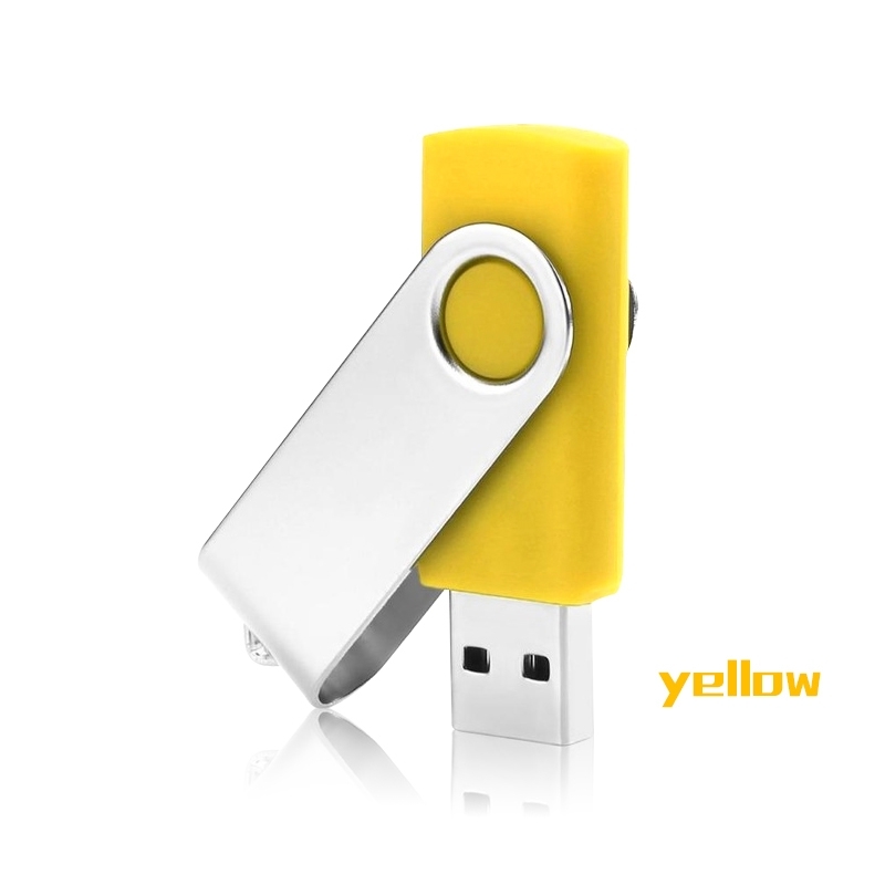 Pendrive USB 2.0 64GB Wodoodporny pendrive 128GB Usb Stick 4GB 8GB 16GB 32GB Pendrive High Speed Memory Stick: YELLOW / 16GB