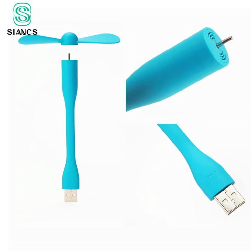 SIANCS Mini Cute Portable Flexible USB Fan Bendable removable USB Gadgets Low power for Powerbank for PC for laptop For OTG
