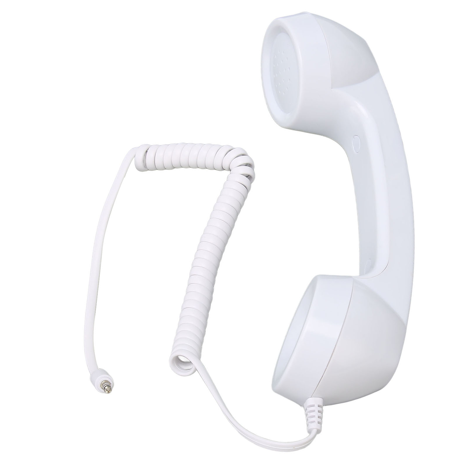 Retro Telefone Receptor Aparelho, Multifunções, à prova de radiação, Receptor de celular portátil para telefones celulares: Branco