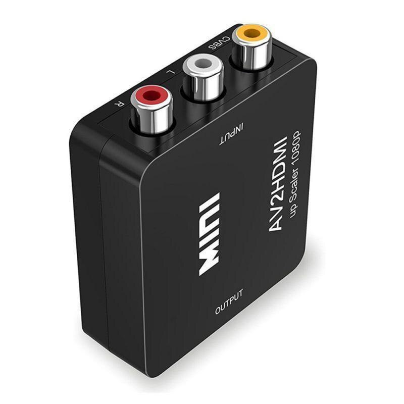 1Pcs Mini Compositerca Naar Hdmi Converte Audio Adapter Component Converter Video Adapter Rgb Kleurverschil Component Connector