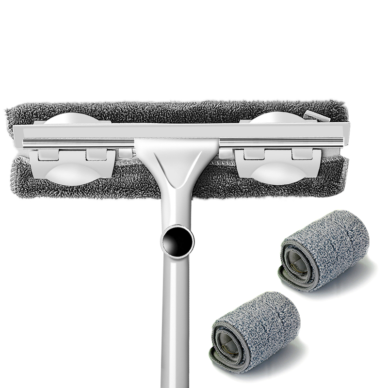 Telescopic Rod Glass Washing Cleaning Mop Windows Wiper Tool Washer Long Handle Brush Window Cleaner Product for Household