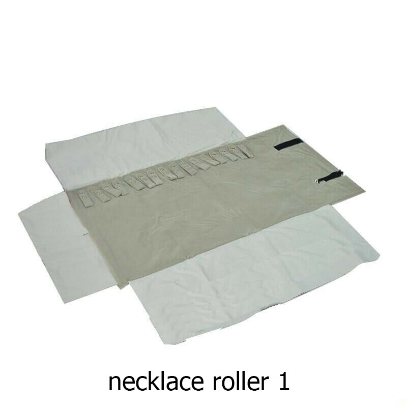 Schmuck Roll-Up Tasche Organizer Weiche Samt Reisetaschen Halskette Ohrringe Ring Armband Träger Lagerung Fall Armreif Uhr Halter: necklace roller 1