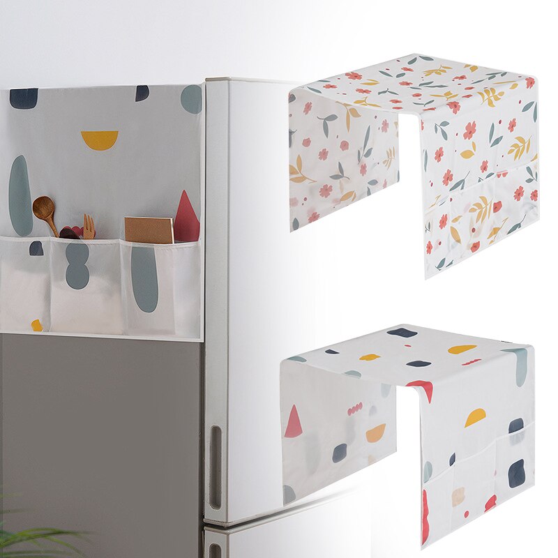 Housse en tissu anti-poussière pour réfrigérateur domestique, sac suspendu étanche pour congélateur, sac de rangement avec sac de rangement, housse anti-poussière pour four à micro-ondes