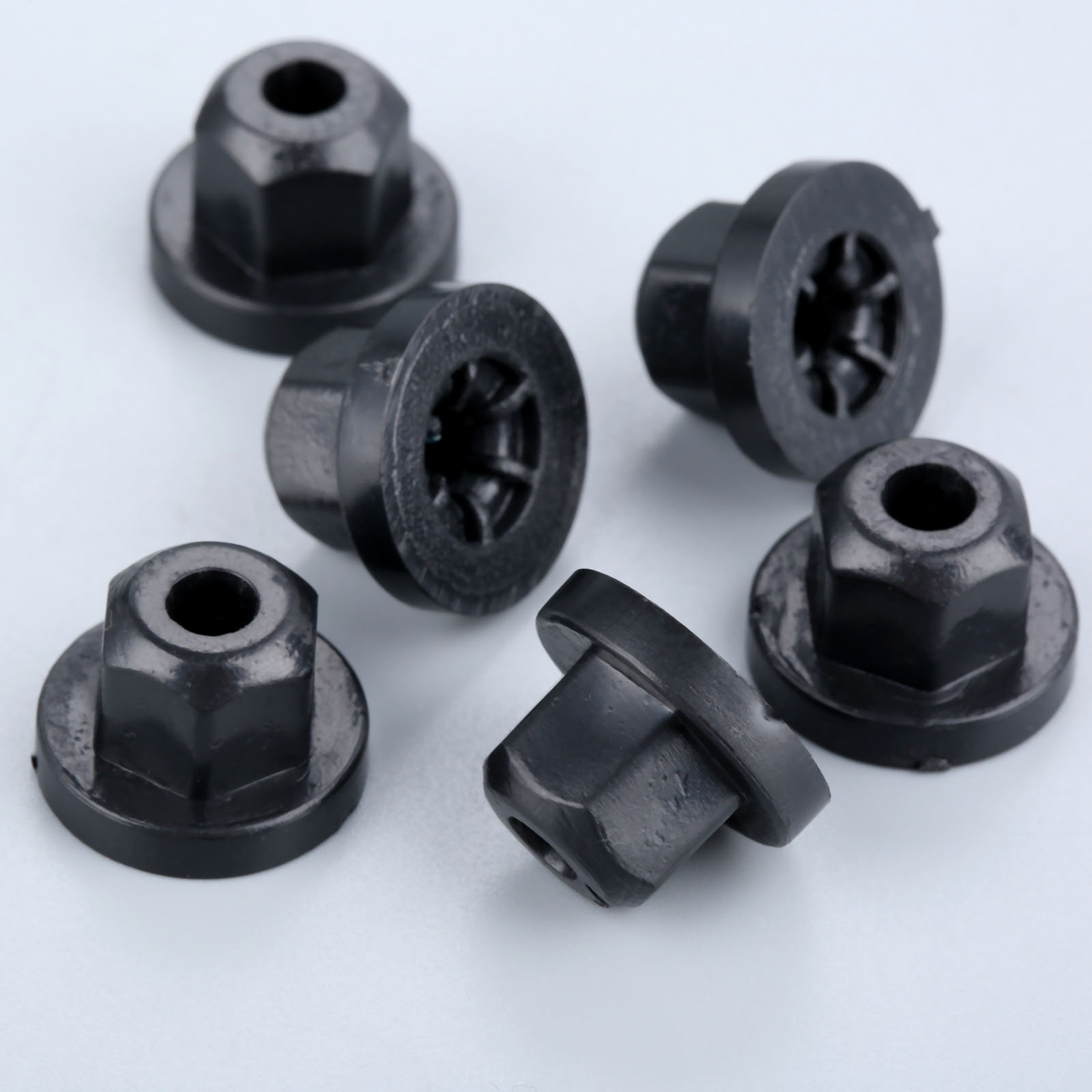 20 stk bil plast karosseri mutter flens klips 10mm sekskantede nagler for mercedes benz 7 series 003-990-02-51 bmw 16-13-1-176-747