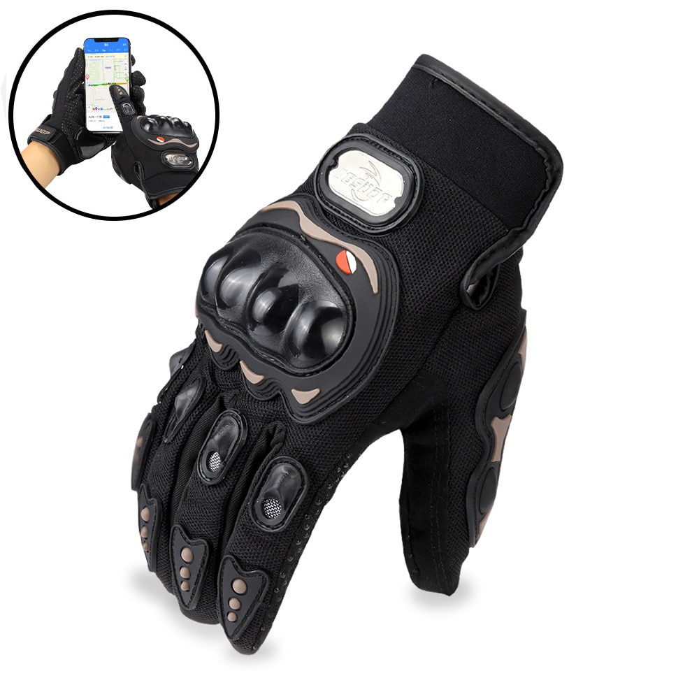 Motorcycle Gloves Super Fiber Reinforced Leather Motocross Motorbike Biker Racing Car Riding Mechanical Moto Gloves Men Women