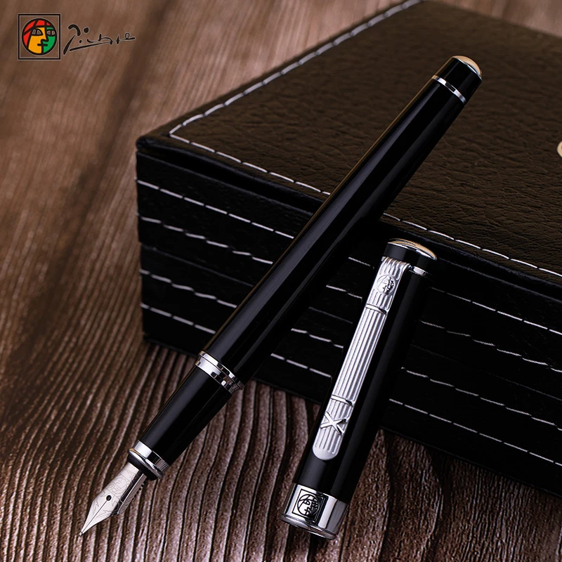PIMIO 902 Gentleman Collection Metal Fountain Pen 0.5mm Ink Writing Pen Office School Supplies Stationery pk JINHAO