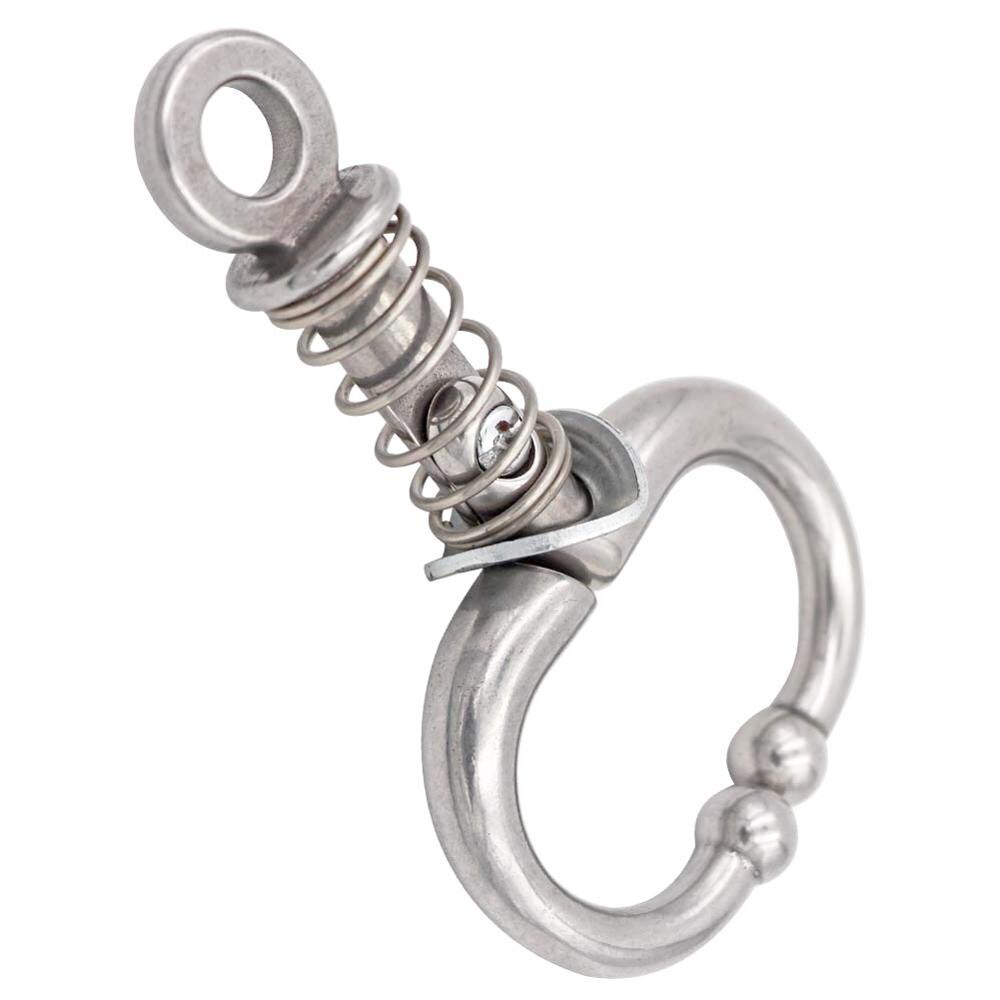 1Pcs Stainless Steel Bull Nose Ring Animal Husbandry Bull Nose Traction Ring Spring Type Bull Nose Pliers Commodity Binding Tool: Default Title