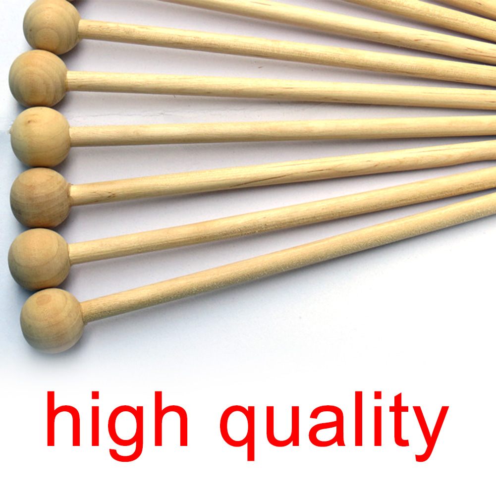 4 Uds palillos chinos de juguete de mango de madera de mazo palillos de instrumentos musicales DIY