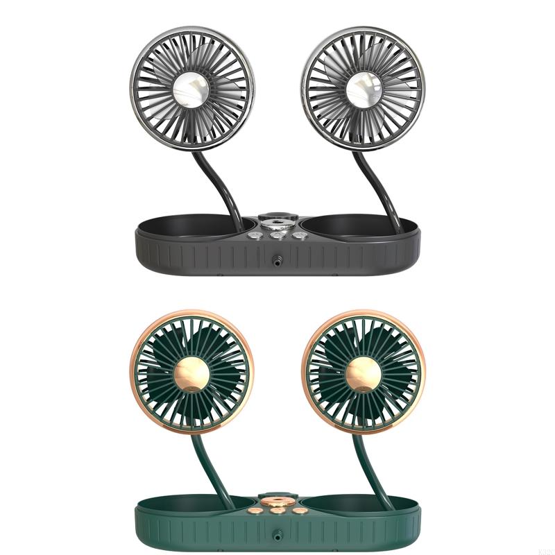 K32C Driver 2 in 1 Humidifier Fan USB Dual for Head Car Cooling Fan 360 Degree Campin