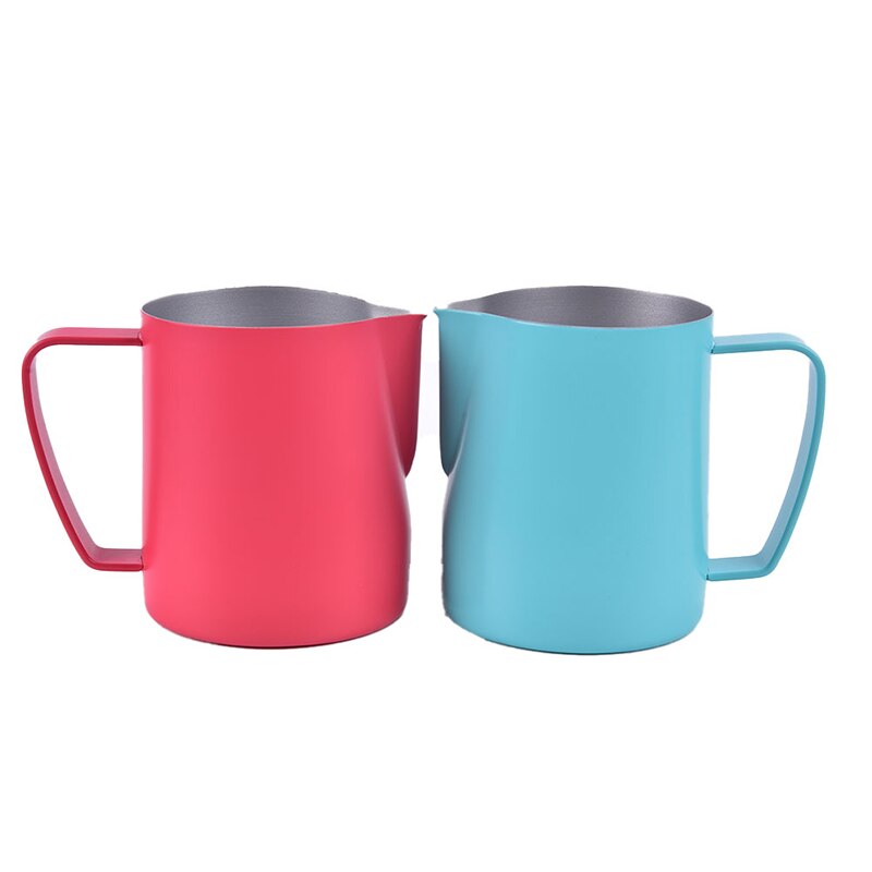 Milk Steaming & Frothing Pitcher Stainless Steel Non-Stick Milk Jug Pull Flower Cup For Coffee Cappuccino Latte Art