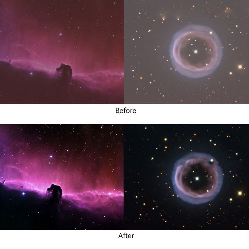 UHC Filter 1.25" Telescope Filter for Astronomy Telescope Monocular Eyepiece Improve Image Contrast Reduces Light Pollution