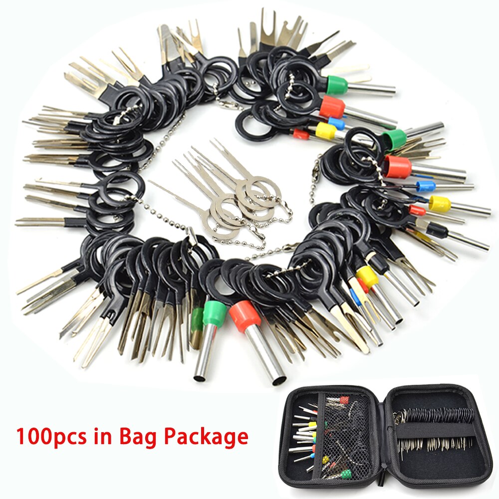 76 stücke Neue Auto Terminal Entfernung Elektrische Verdrahtung crimpen Stecker Stift Auszieher Bausatz Autos Terminal Reparatur Hand Werkzeuge