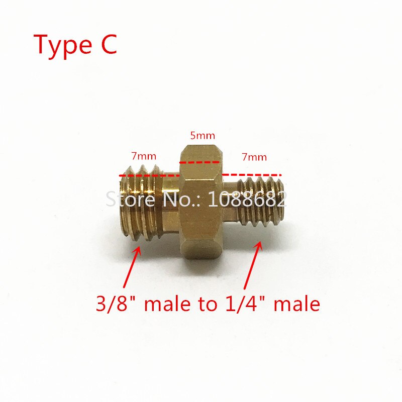 Jadkinsta Koper 1/4 3/8 Mannelijke Of Vrouwelijke Adapter Schroef Camera Statief Balhoofd Monopod Flash Light Stand Mount Schroef adapter