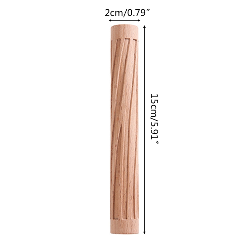 Embossing Rolling Pin Christmas Theme Pattern Engraved Wooden 3D Roller for Embossed Pastry Fondant Cake Dough Kitchen