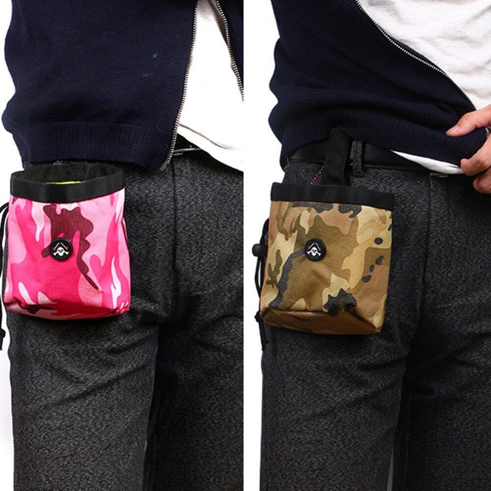 Portable Dog Training Pouch Pet Treat Bag Doggie Pet Feed Storage Pocket Snack Reward Waist Bag Outdoor Travel Dog Accessories