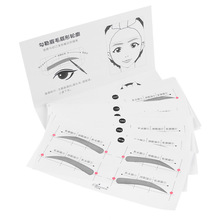 32 paren/set Professinal Mode Wenkbrauw Sjabloon Stickers Eye Brow Wenkbrauw Stencils Tekening Kaart Stencil Makeup Tools 8 Soorten