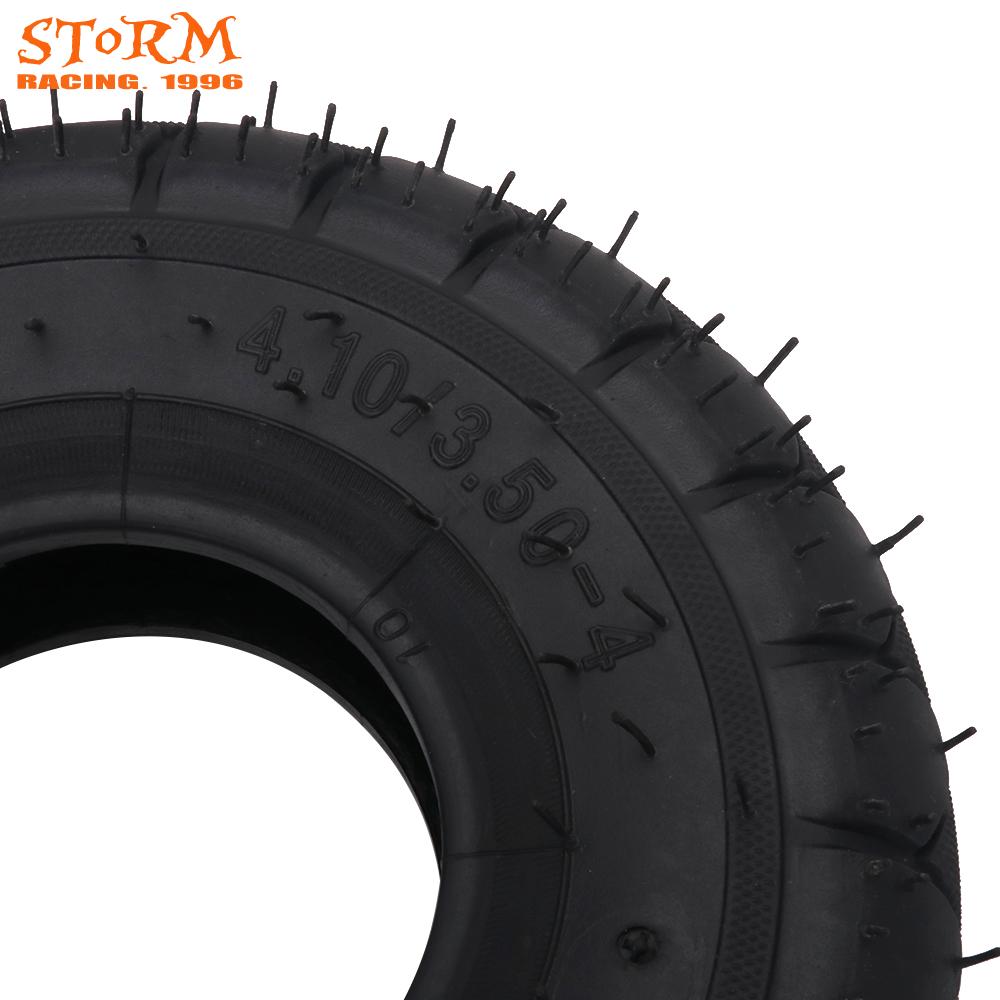 Pneu intérieur robuste 4.10X3.50-4 | Tube extérieur, grand pied 4.10/3.5-4 pour vélo ATV Bigfoot Torando Cobra Quad Go Kart