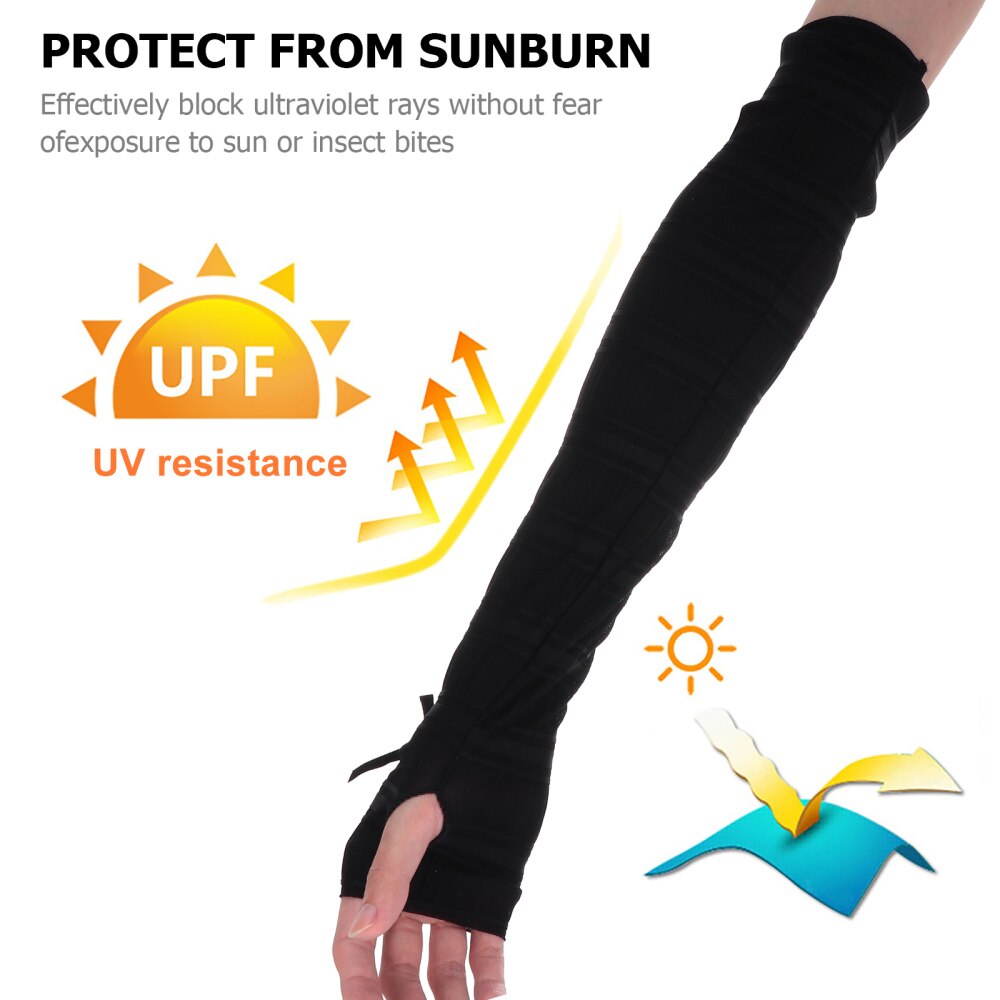 3 Pairs Summer Cooling Sleeves Sun Protection Sleeves UV Protection Arm Sleeves