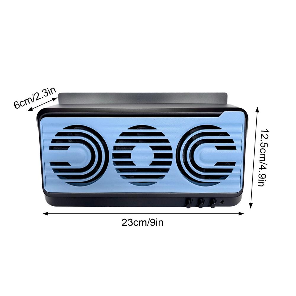 Ventilator voor autoraam op zonne-energie met usb-oplaadfunctie, koelventilator voor auto's, vrachtwagens en bestelwagens, installatie op zonne-energie, inclusief versterker.: Zwart