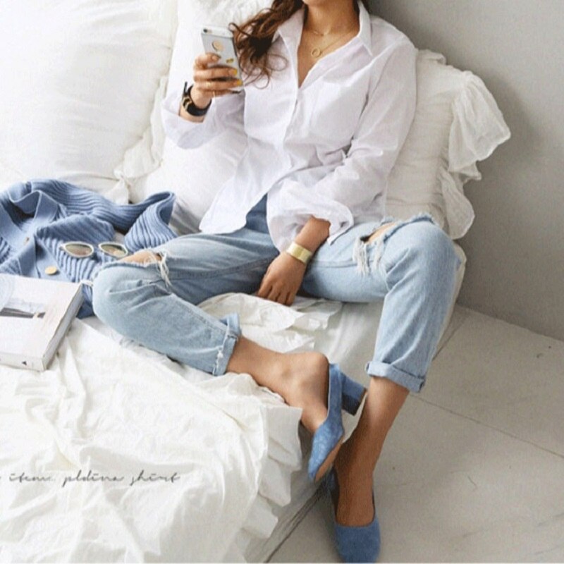 Vintage blusa de las mujeres camisa Casual ropa de oficina blanco suave OL estilo de la camisa de las mujeres para mujer blusa de mujer Tops Blusas