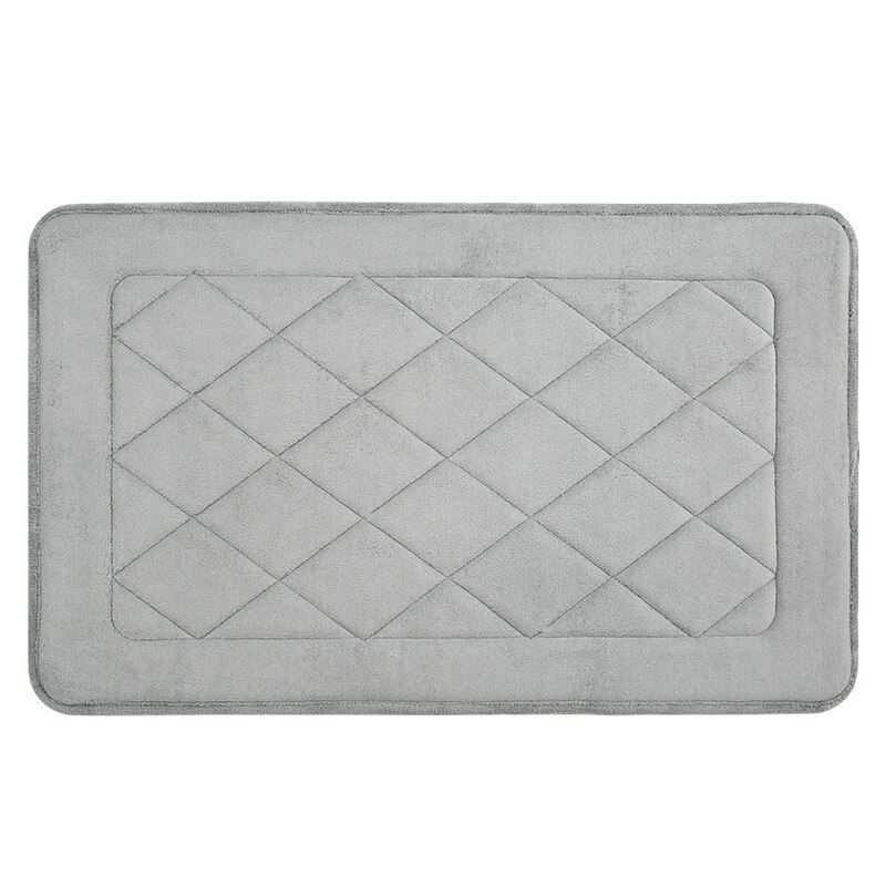 Moderno grosso anti-deslizamento tapete de banho espuma de memória tapetes de banho casa banho banho chuveiro banheira lado pés almofada lentamente rebote