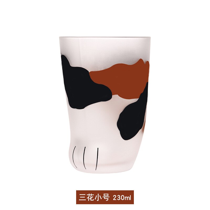 Animal Style Heat-resistant Glass Cat Paw Cup Foot Cup Wine Milk Cup Cat Leg Cute Water Coffee Mug Unleaded Drinkware 230-300ML: A 230ML