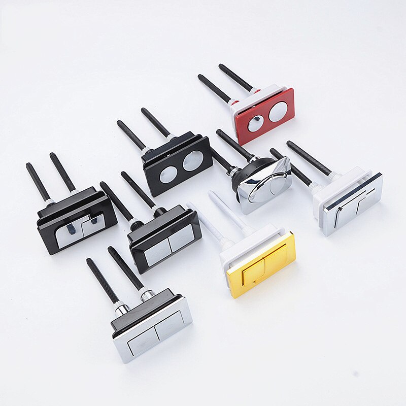 Square toilet push button closestool water tank flush double-press key button switch water tank accessories,JO21019