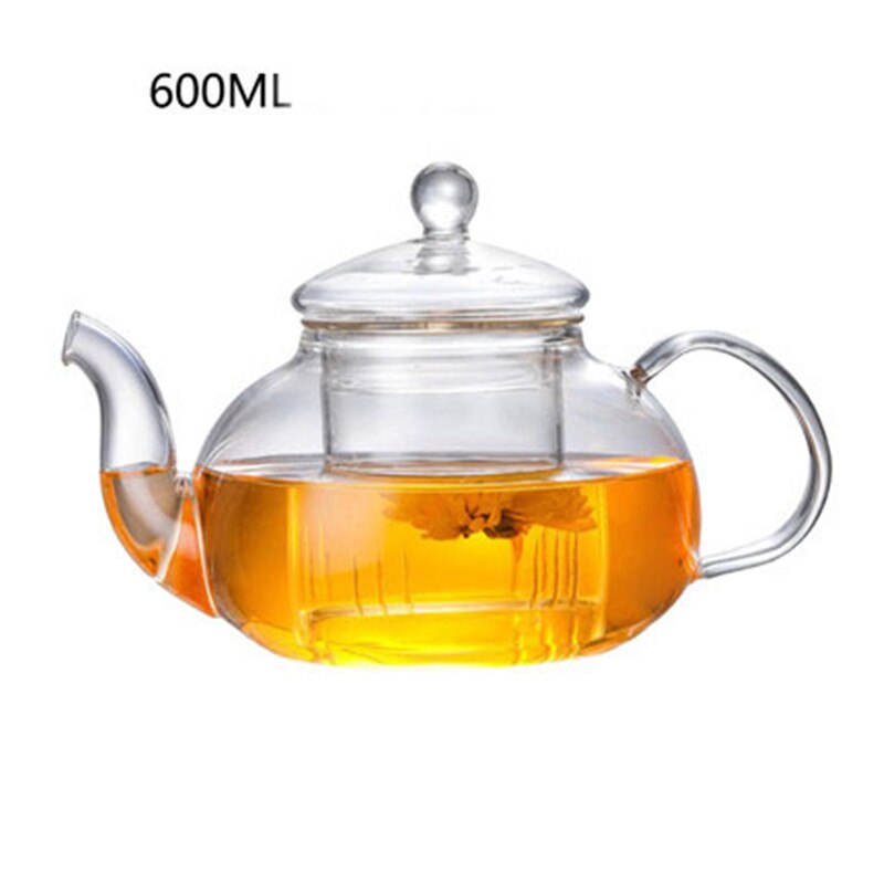 XMT-Heimat Teekanne kerze wärmer stehen Tee wärmer blume jasmin Tee Herde topf wasserkocher heizung kerzen: 600ml Teekanne