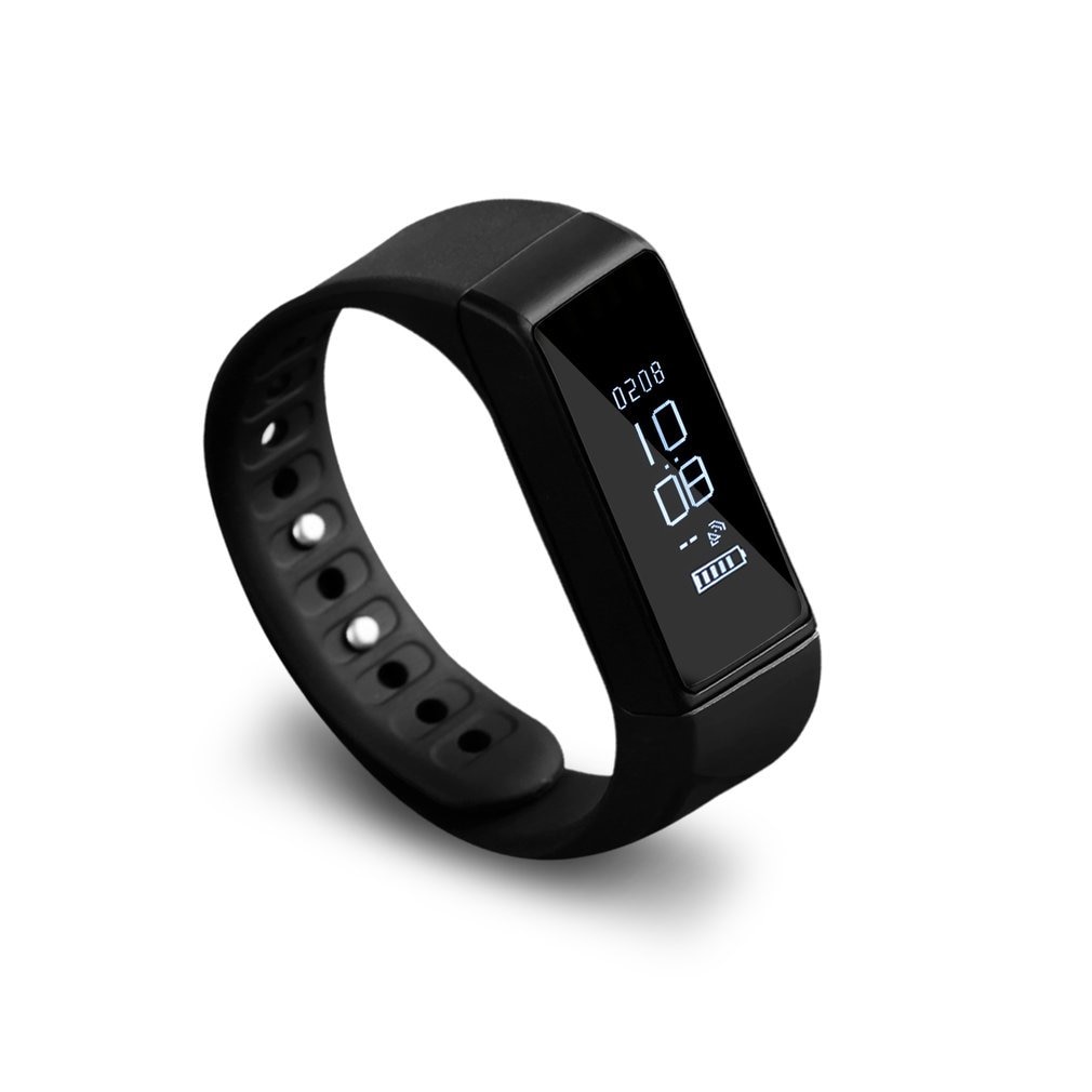 unisex oled aktivitetsarmbånd sporer vanntett smart armbånd 4.0 trådløs svart til iphone 5 Plus sport voksen  i5 Plus