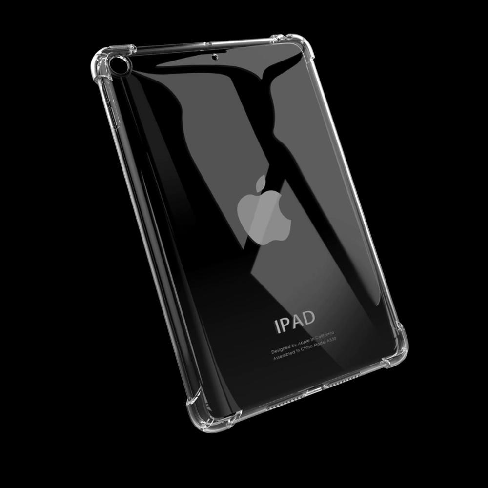 For iPad 10.2 Case Resistance Soft TPU Silicon Cover for Apple iPad 10.2 7 7th 8 8th 9 9th Generation Funda