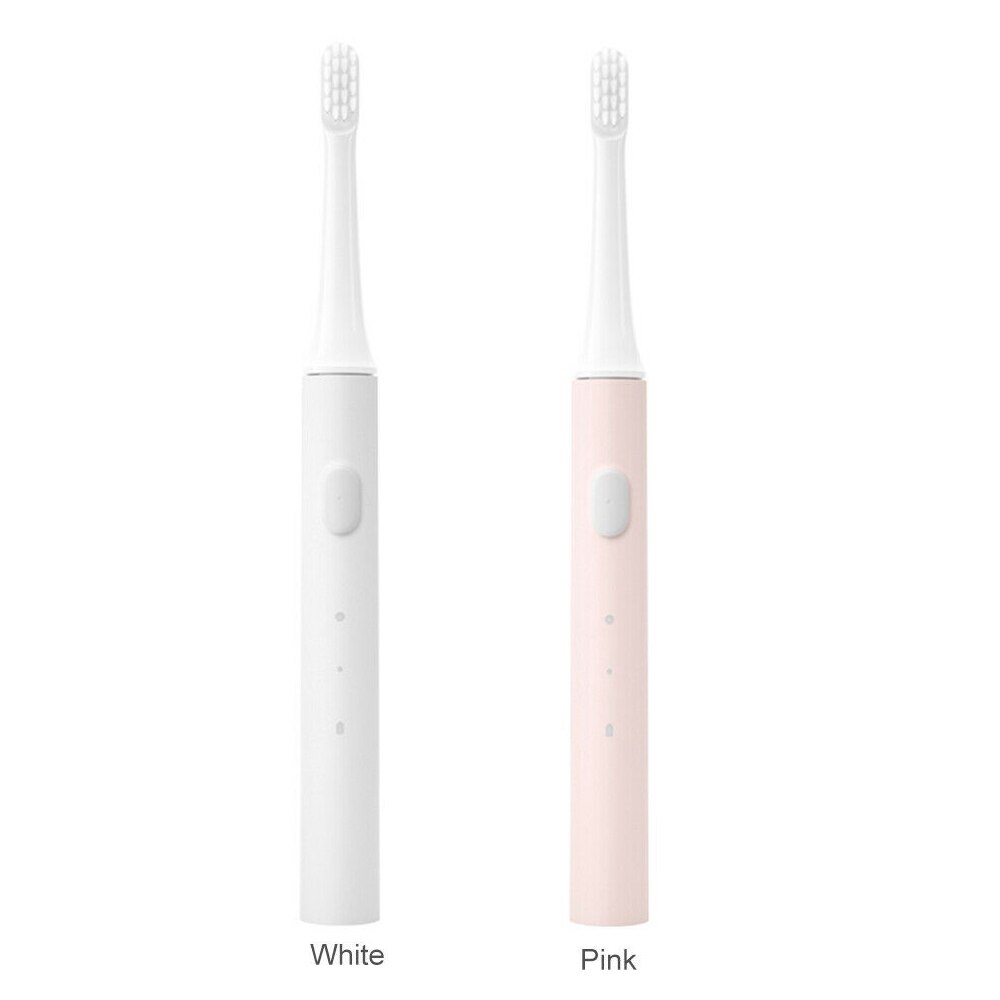 XIAOMI-cepillo de dientes eléctrico inteligente Mijia T100, cepillo de dientes sónico IPX7, resistente al agua, con cabezal: T100-White and Pink