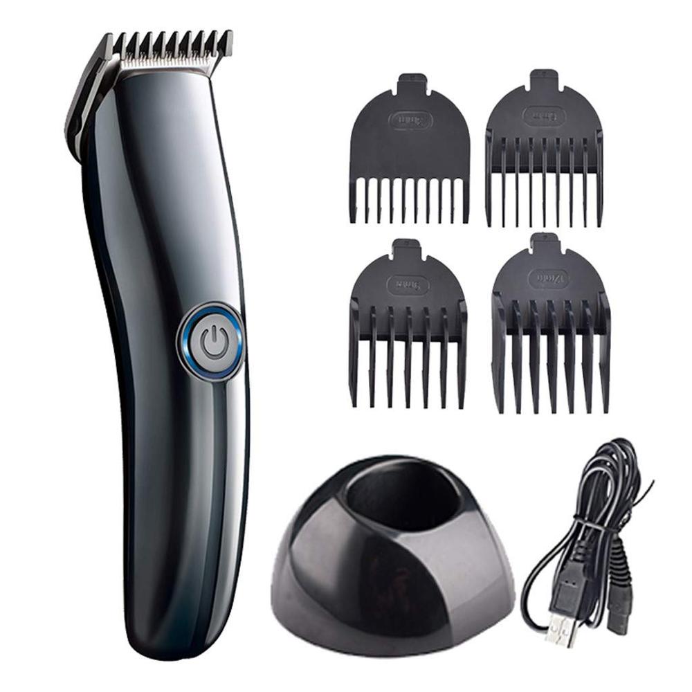Electric Hair Clipper USB Rechargeable Hair Clipper Push-and-Cut Hairdresser Kit Hair Clippers Home Adult Kids Haircut