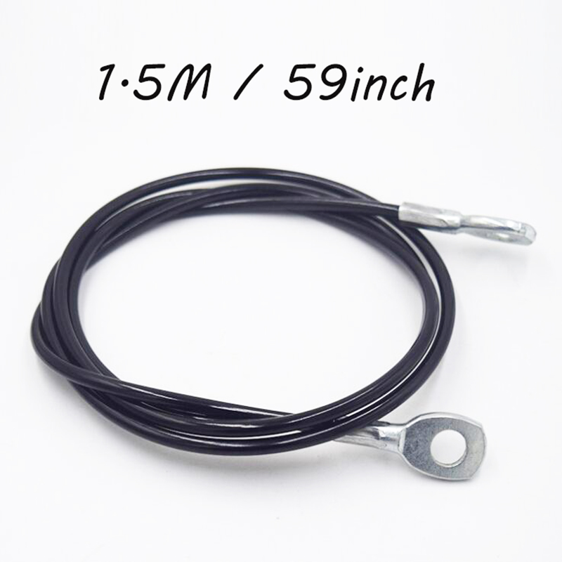 1.5M-3M Gym Cable Wire Rope Replacement Parts Accessories Adjustable Length for Pulley System Cable Machine Workout Equipment: Beige