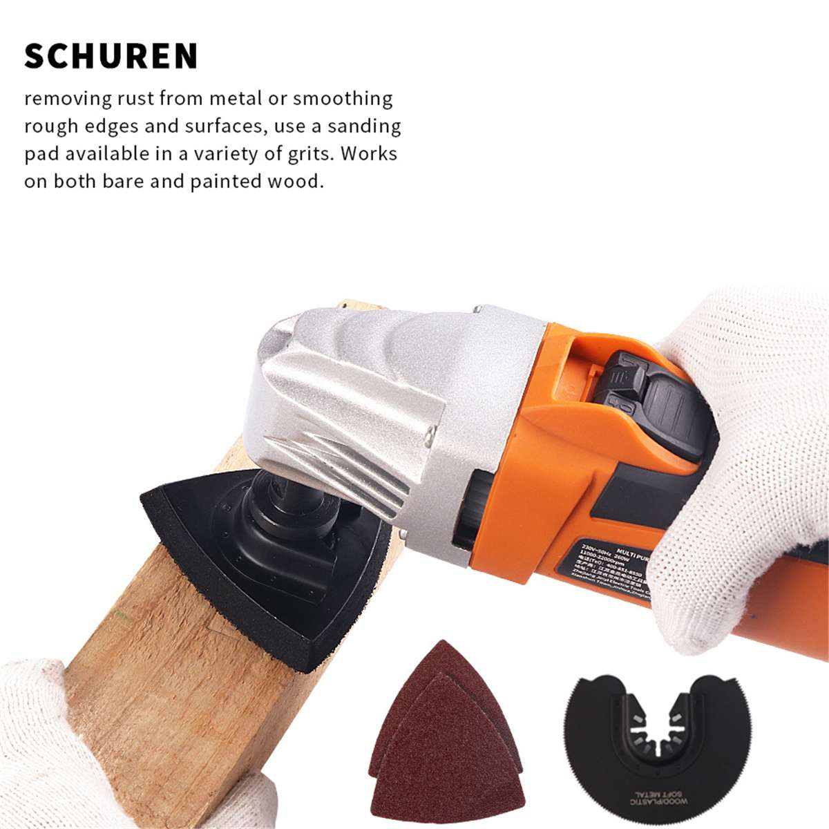 720W 110/220V Multifunction Oscillating Tool Electric Trimmer Saw for Wood Working Power Home DIY Wood Trimmer Multi Tool