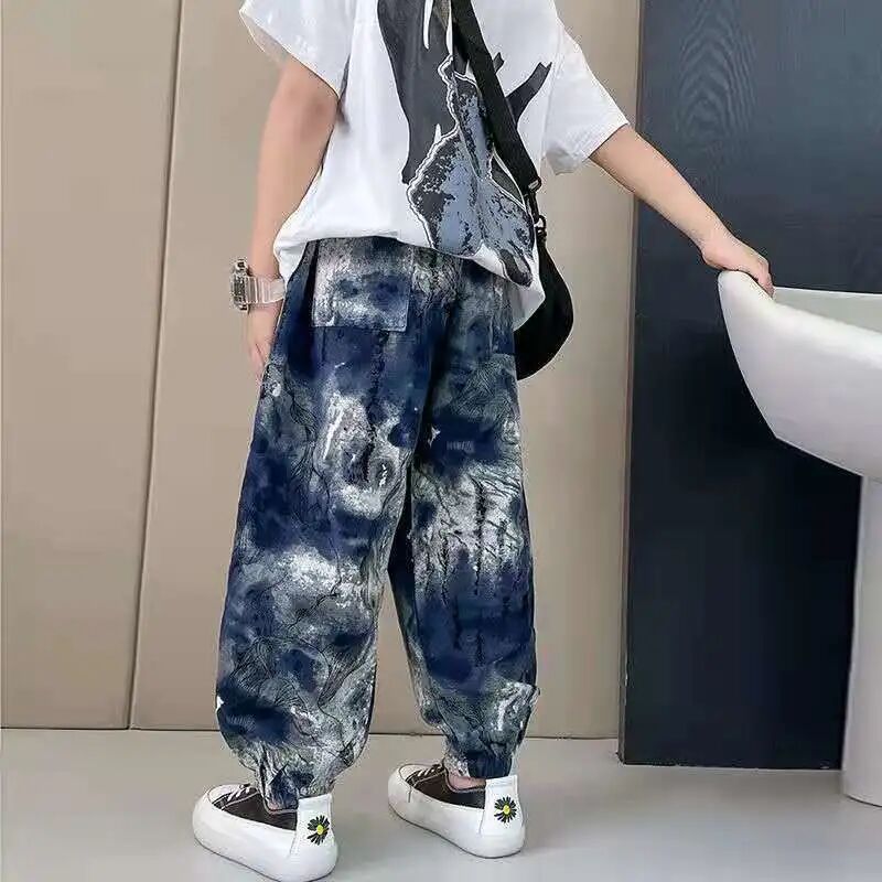 Zomer Kids Jongens Broek Tiener Kinderen Broek Jongens Dunne Katoen Linnen Casual Broek Anti-Mug Broek