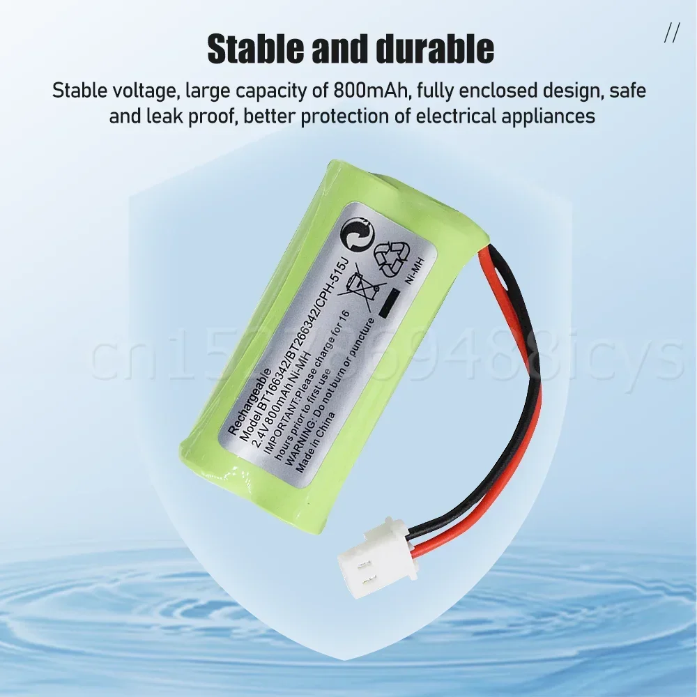 BT-166342 2.4V 800mAh AAA Ni-MH Rechargeable Battery For Cordless Phone Batteries BT166342 166342 BT-266342 BT183342 BT283342
