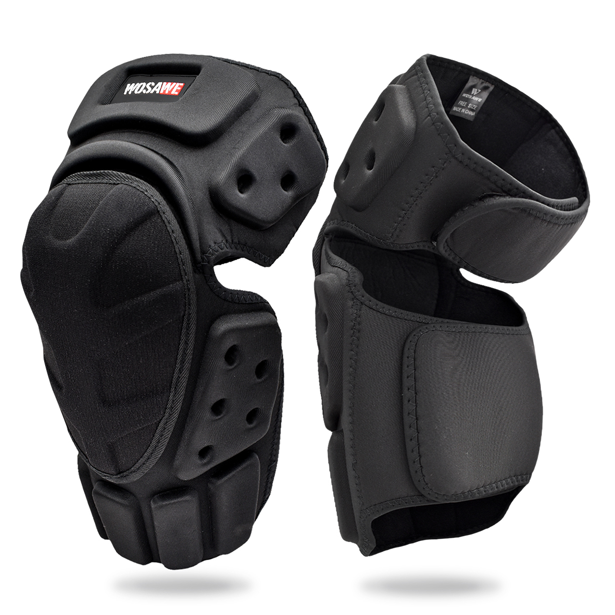 WOSAWE Protezioni per ginocchia per moto Bretelle Protezione di supporto Ginocchiere per motocross Equipaggiamento protettivo per equitazione per moto