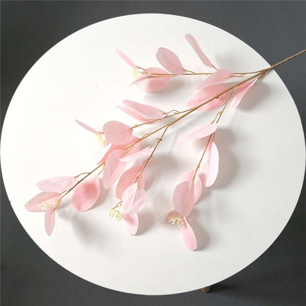 1pc Artificial Flower Simulation Handmade DIY Bouquet Dutch Leaf Bride Dandelion Bridal Bouquet For Home Wedding Vase Decoration: 2pcs light pink