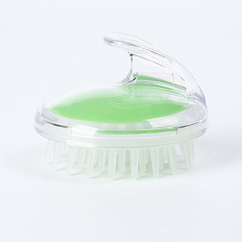 Jopet-escova de banho para pets, massageador de pets, silicone, couro cabeludo, pelo de cachorro, escovas macias, pentes, esfregão, banho: Verde