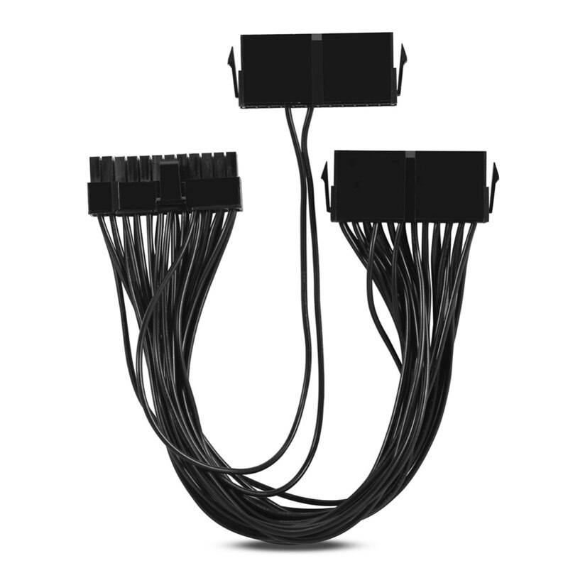 1pc 24Pin Power Supply Synchronizer ATX Mining 30cm 20+4 Pin Dual PSU Extension Cable for Computer Adaptor for Mining